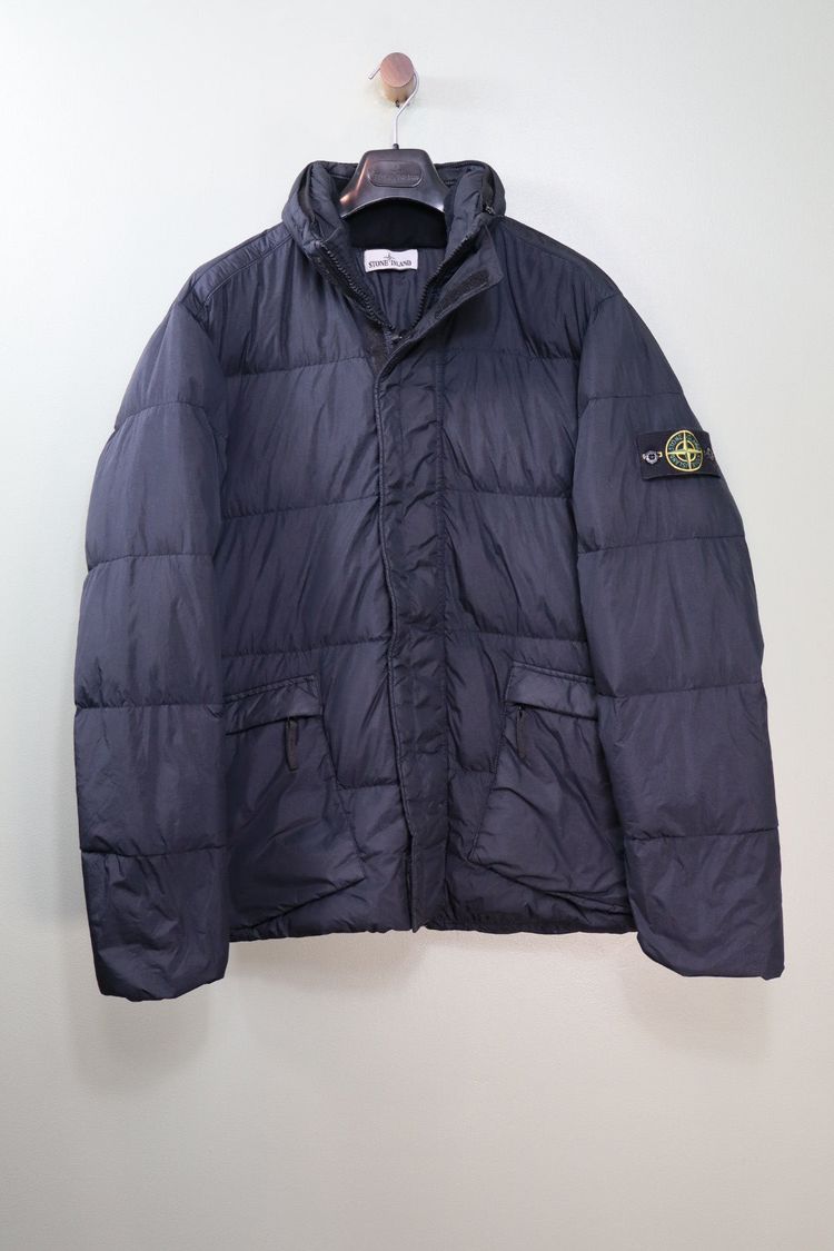 Stone Island Black Crinkle Reps Down Jacket image 3