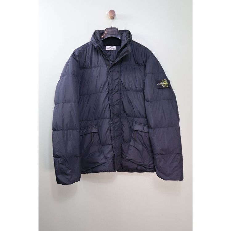 Stone Island Black Crinkle Reps Down Jacket image 1