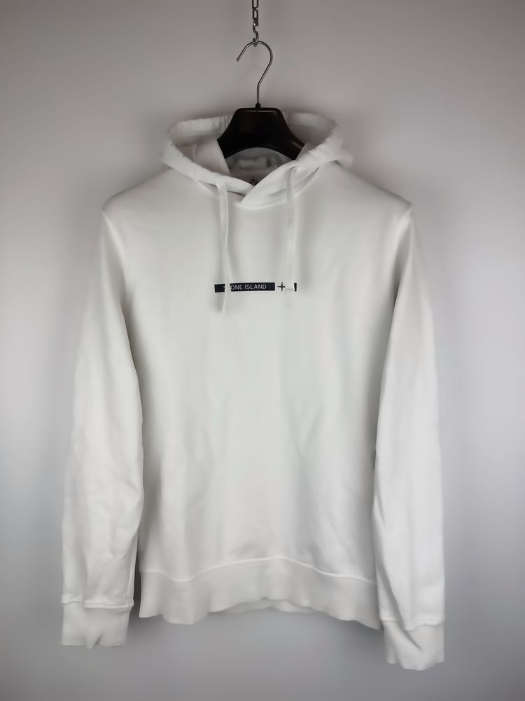 Stone Island White Hoodie