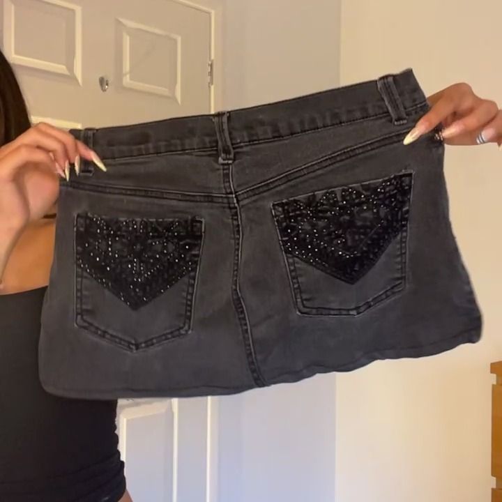 Other low waist black mini skirt product image