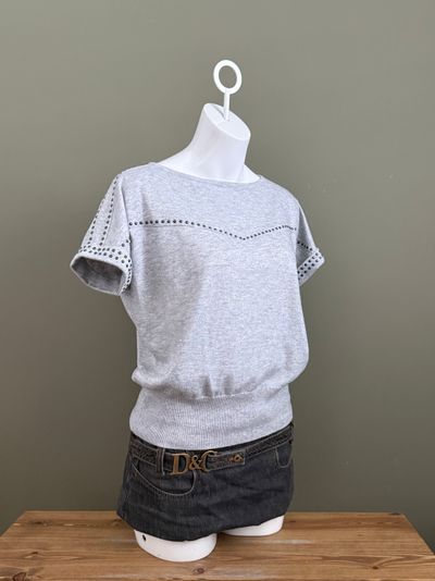 Studded Knit Top (S) 2