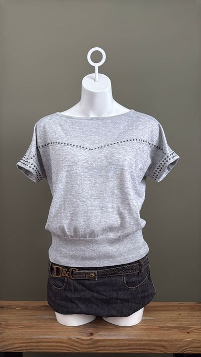 Studded Knit Top (S) 4