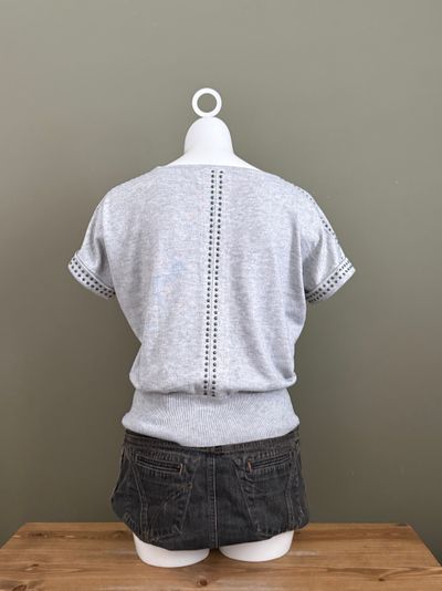 Studded Knit Top (S) 8