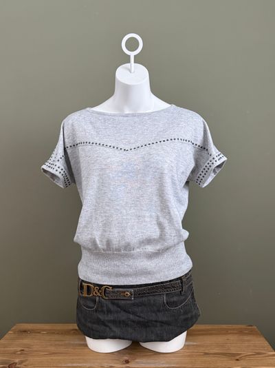 Studded Knit Top (S) 1