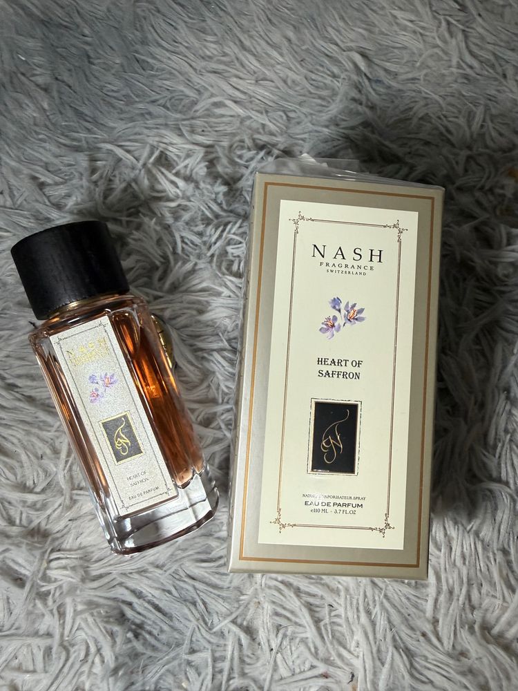 Nash Fragrance Switzerland Heart of Saffron EDP 110ML Unisex  Amber Spicy RRP £62