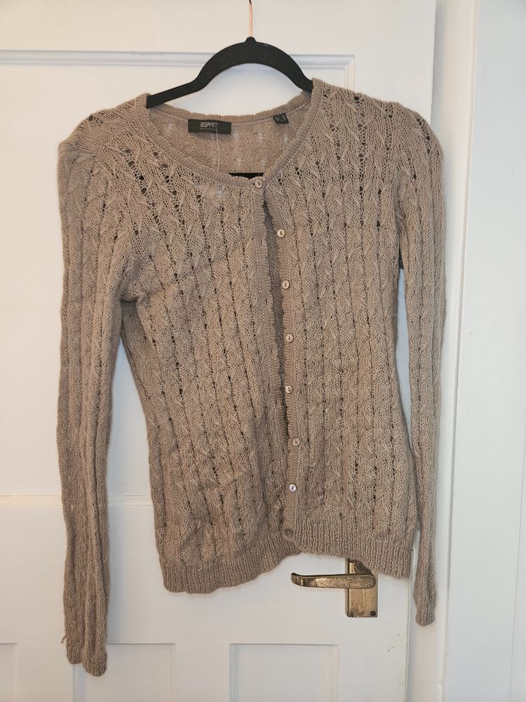 Esprit Collection beige knitted cardigan