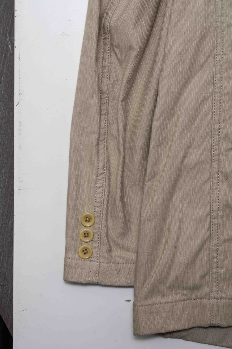 Y's for men Yohji Yamamoto Beige Cotton Twill Workwear Blazer image 13