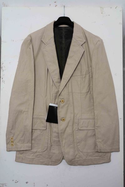 Y's for men Yohji Yamamoto Beige Cotton Twill Workwear Blazer