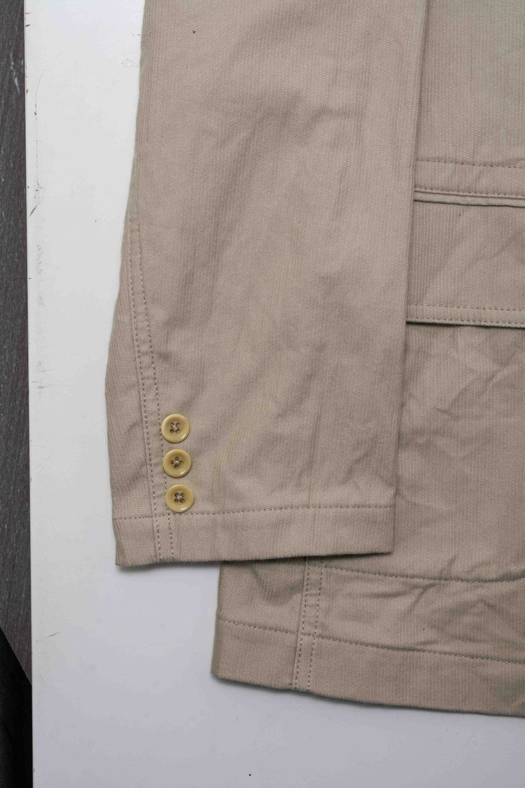 Y's for men Yohji Yamamoto Beige Cotton Twill Workwear Blazer image 9