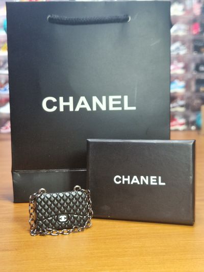 Chanel Quilted Mini Handbag Keychain
