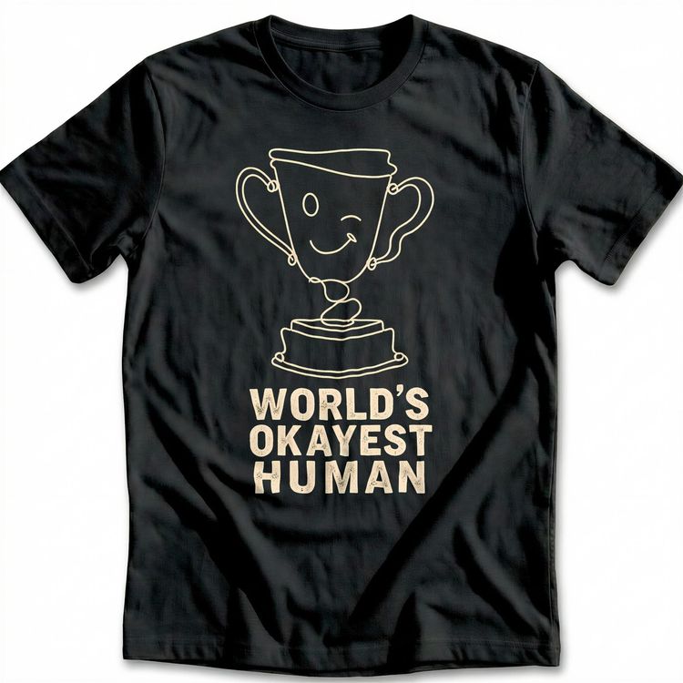 Okayest Human T-Shirt US 3