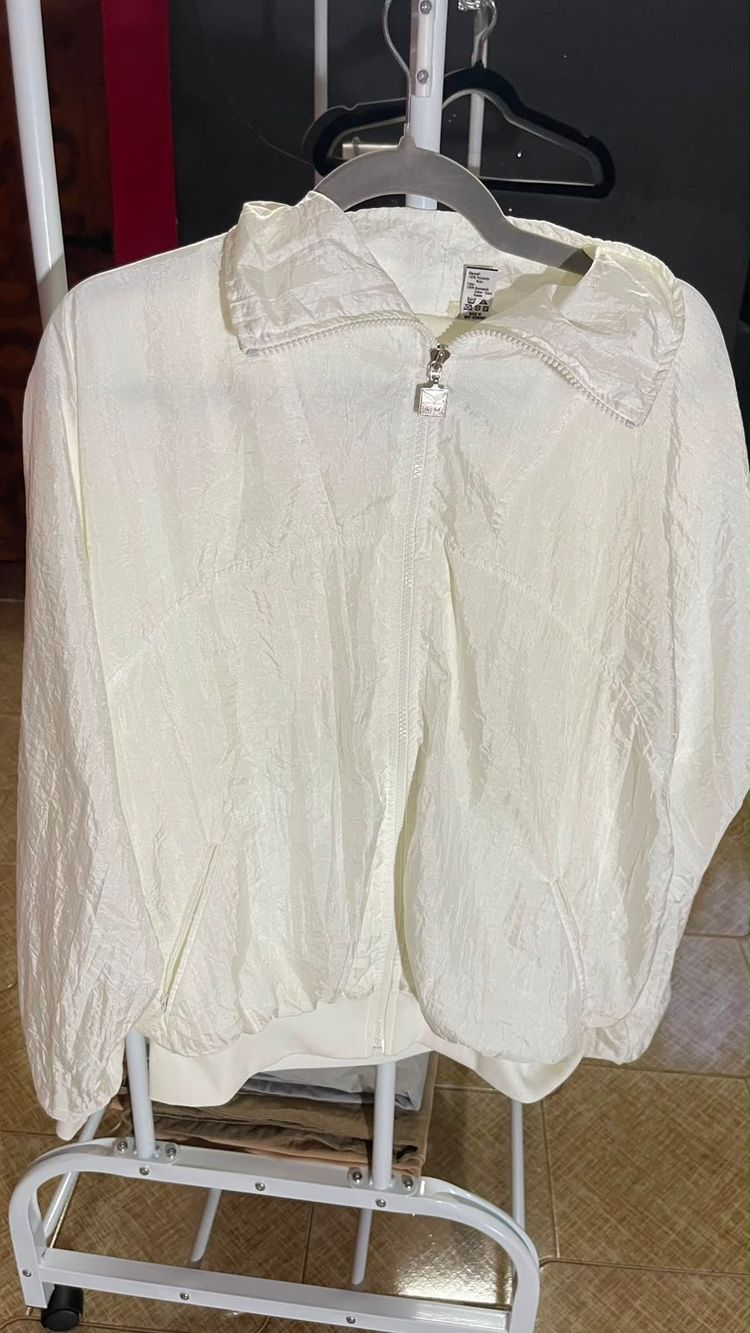 White Zip-Up Jacket