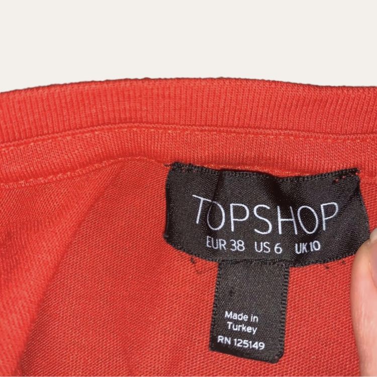 Red Topshop Crop Top image 2