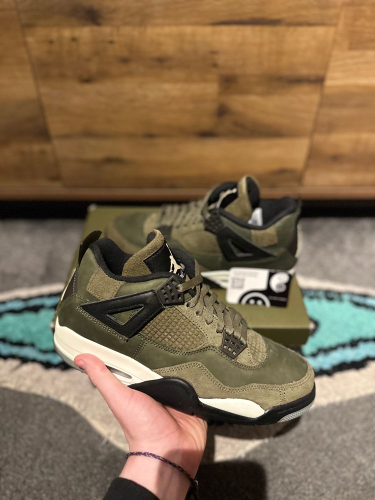  Air Jordan 4 “ Craft Medium Olive ” U.K. 9.5