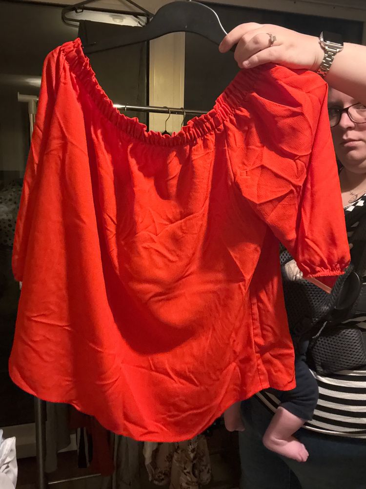Other Red Off-Shoulder Blouse product image