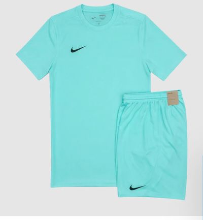 NIKE DRI-FIT TSHIRT + SHORTS SET - HYPER TURQUOISE
