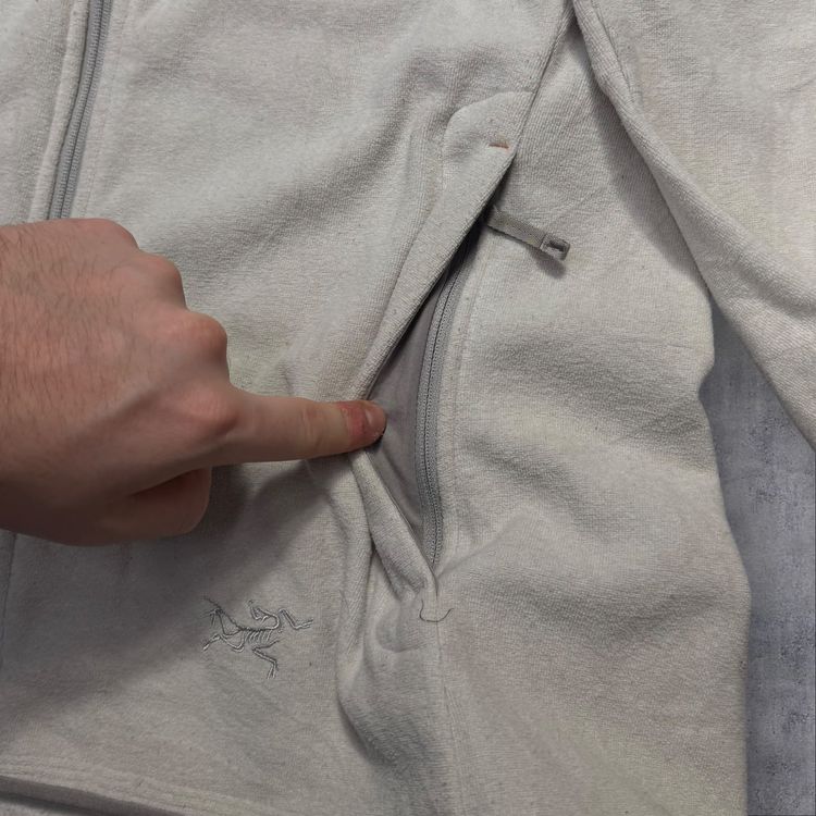 Arcteryx Womens Hooded Fleece XL Cream RRP £180 image 3