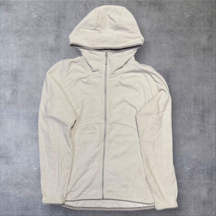 Arcteryx Womens Hooded Fleece XL Cream RRP £180 image 1