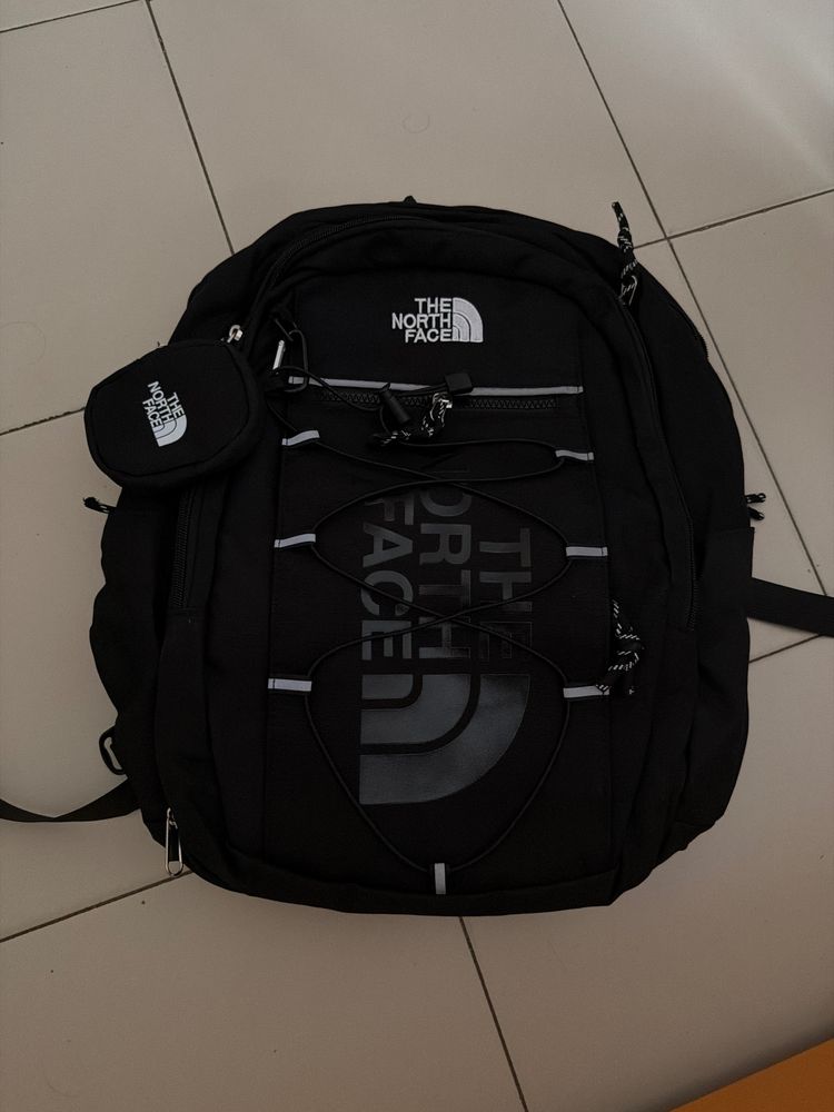 The North Face Black Backpack With Small Pouch image 7