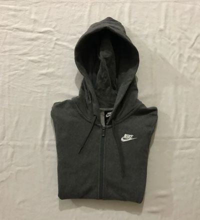 Felpa Hoodie Zipped Nike Man Grey Size XS