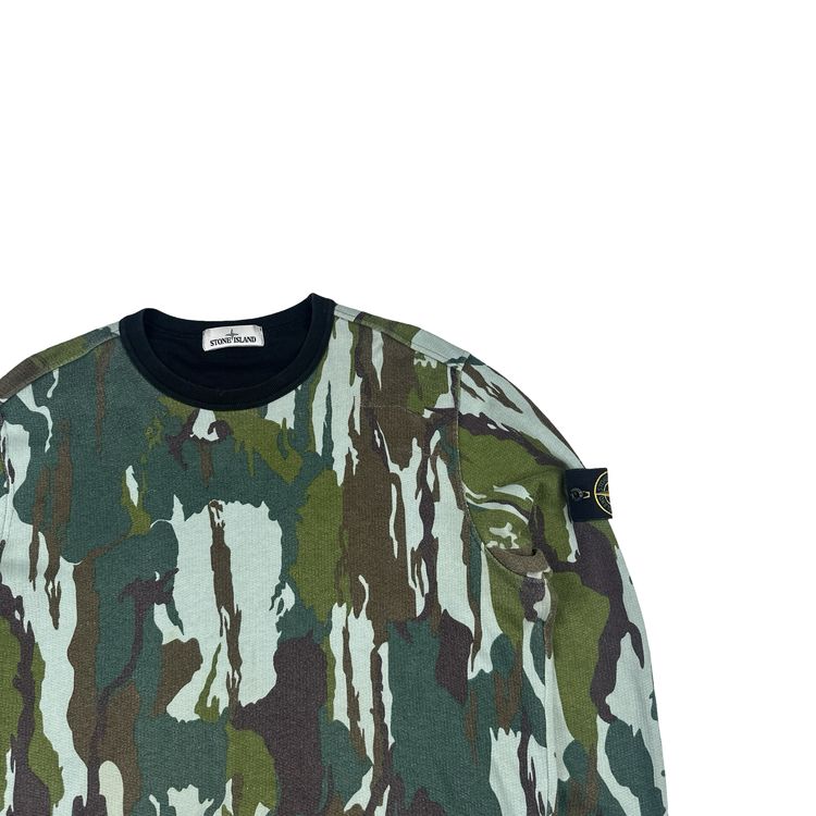 Stone Island 2015 Flowing Camo Cotton Crewneck Jumper - XL image 5