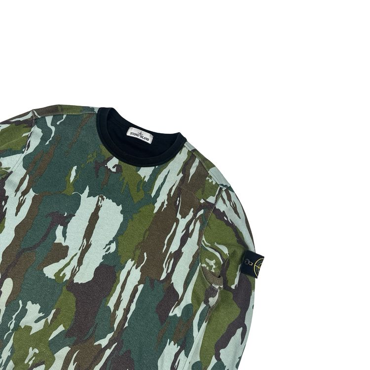 Stone Island 2015 Flowing Camo Cotton Crewneck Jumper - XL image 2