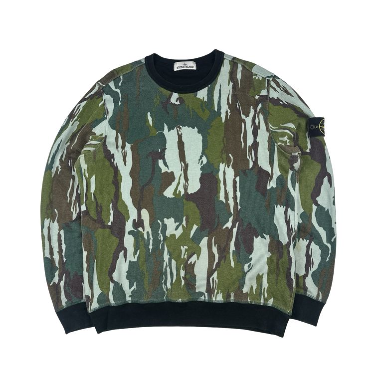 Stone Island 2015 Flowing Camo Cotton Crewneck Jumper - XL