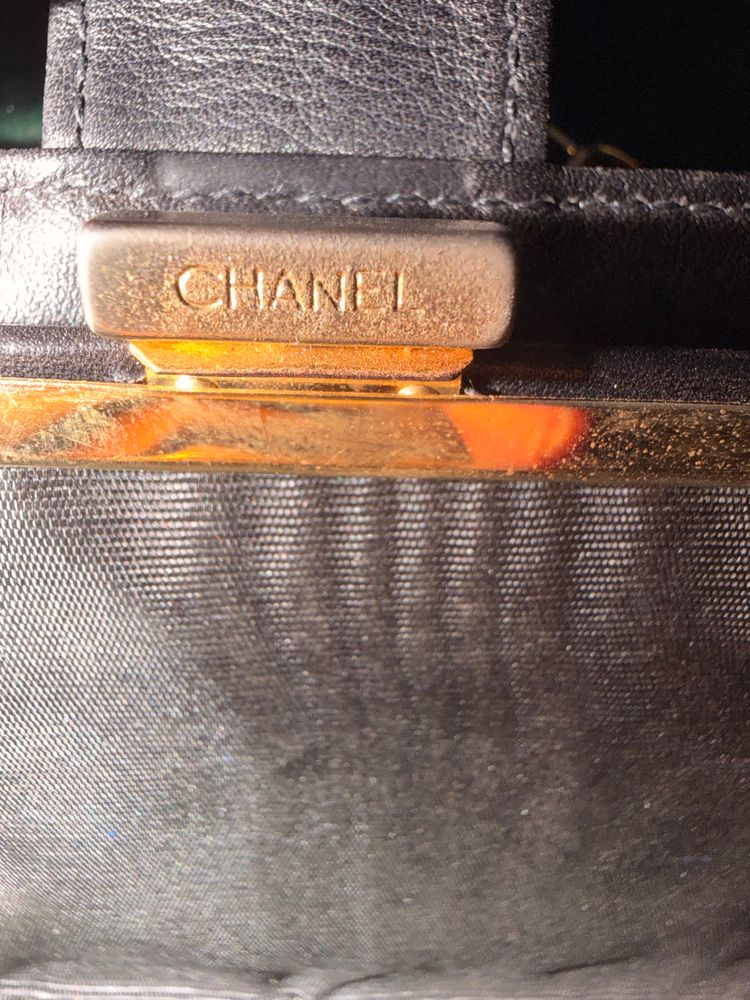 Chanel Black Leather Wallet On Chain BNWT  image 7