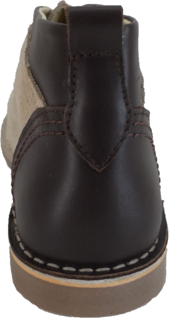 Ikon Original Beige/Stone Afterglow 70s Mod Style Real Suede Desert Boots imagen 5