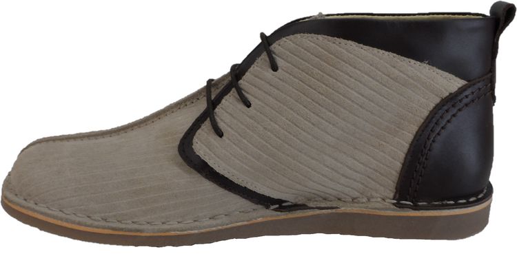 Ikon Original Beige/Stone Afterglow 70s Mod Style Real Suede Desert Boots imagen 3