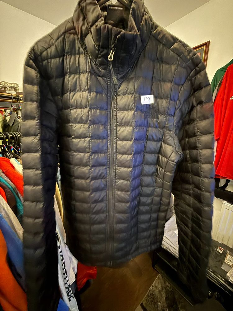 The North Face black quilted jacket