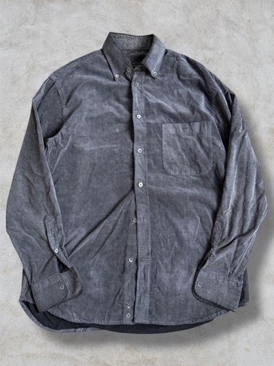 Paul & Shark Grey Corduroy Shirt