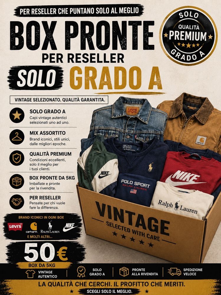 RESELLER BOX 5KG GRADO A dalla M alla XXL