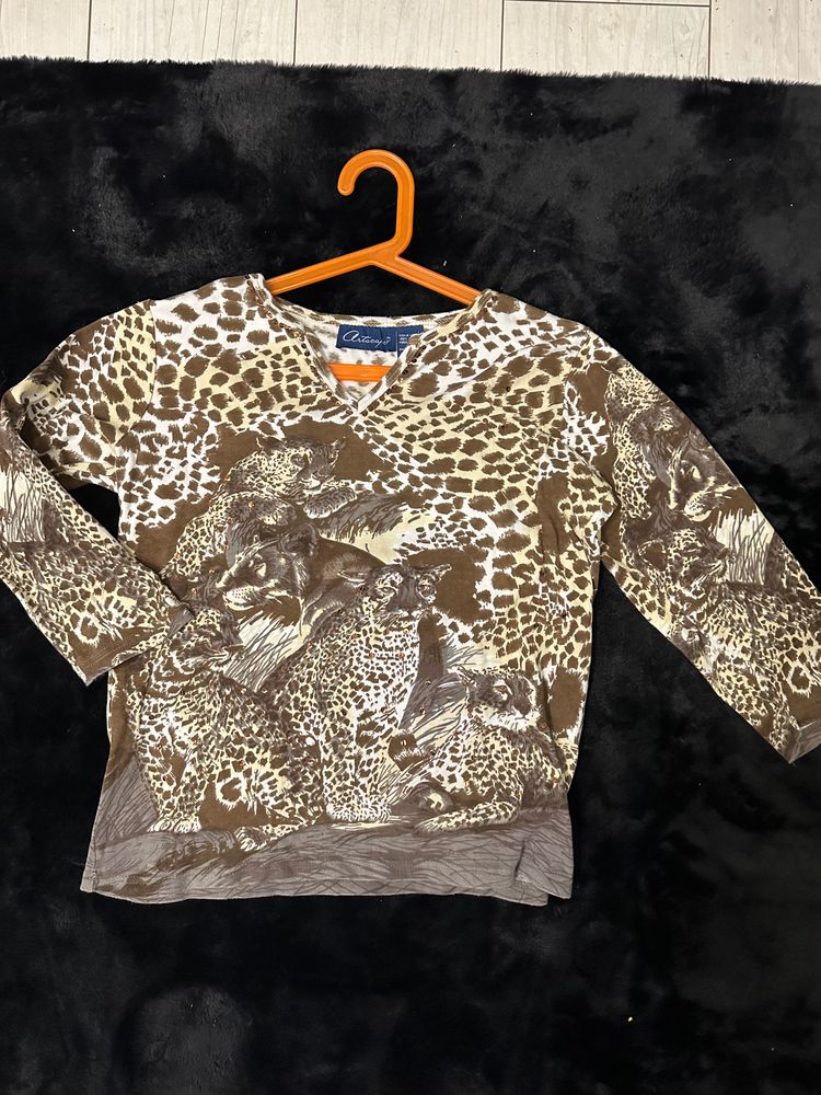 Other Artscape Animal Print Long Sleeve Shirt product image