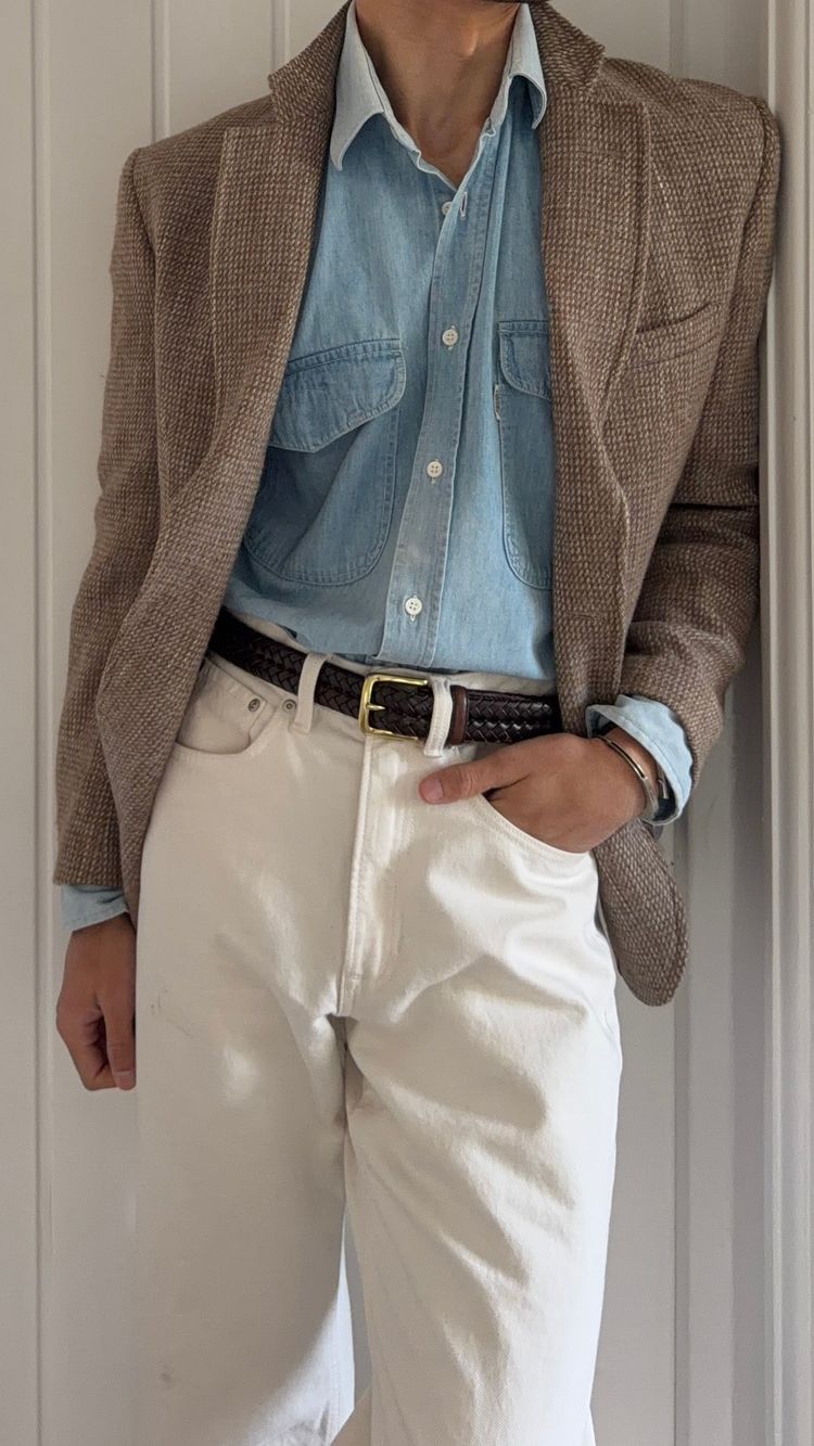 Valentino 1980s Denim Cotton Shirt - Size M image 5