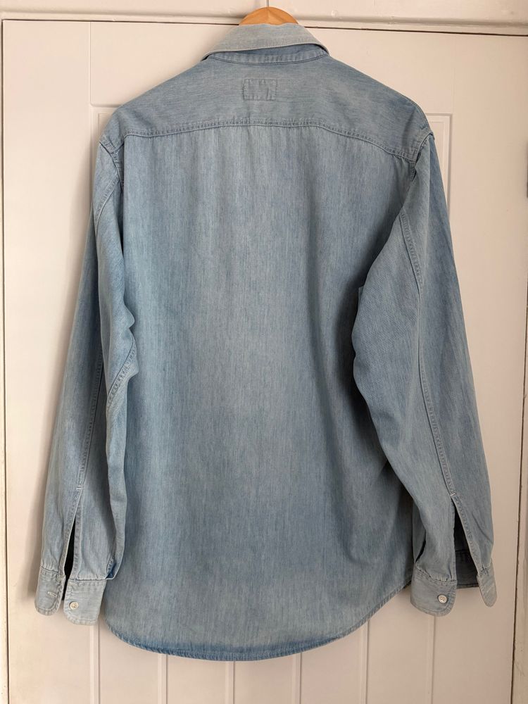 Valentino 1980s Denim Cotton Shirt - Size M image 11