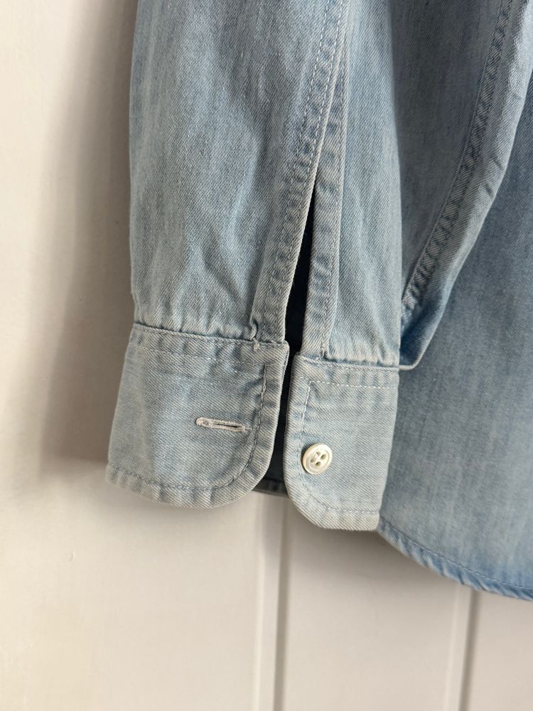 Valentino 1980s Denim Cotton Shirt - Size M image 8