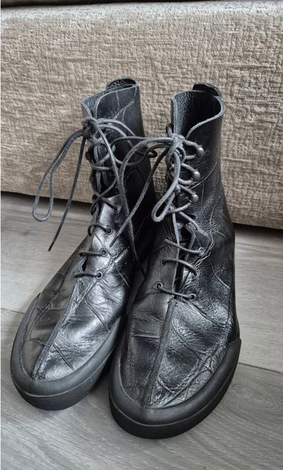 Loewe Black Leather Lace-Up Boots Size 9 RRP £850!!