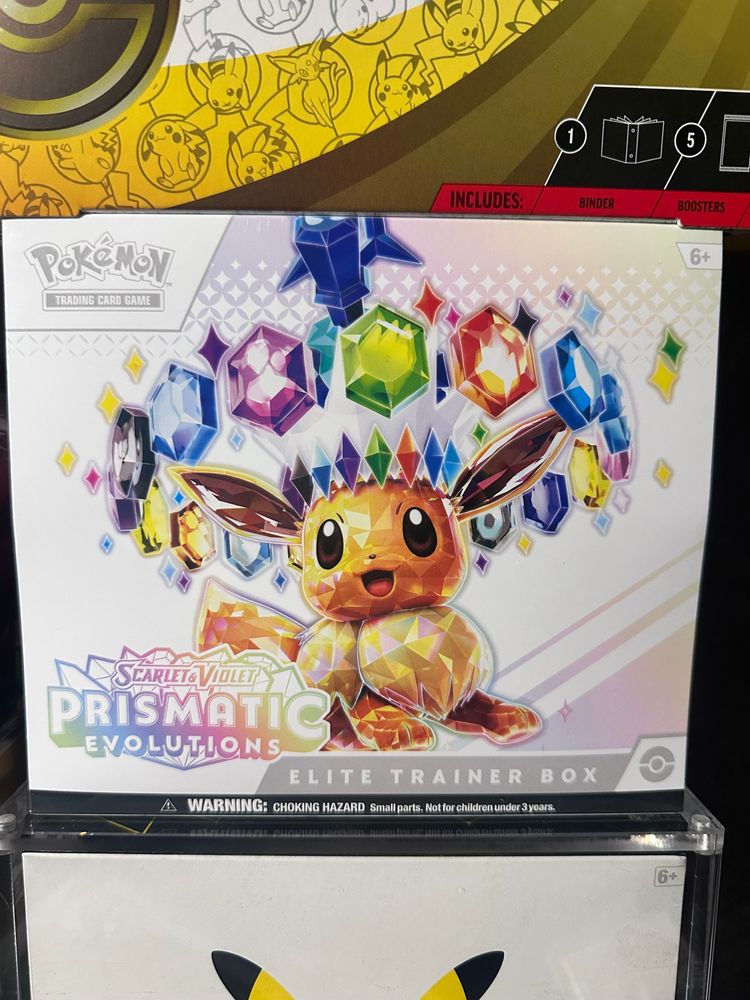 Pokémon Scarlet & Violet Prismatic Evolutions Elite Trainer Box obraz 1