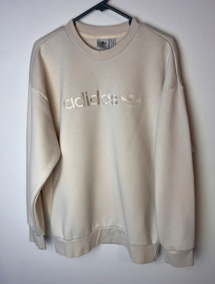 Adidas Originals Women’s Adidas Beige/Cream Boyfriend Sweatshirt  product image