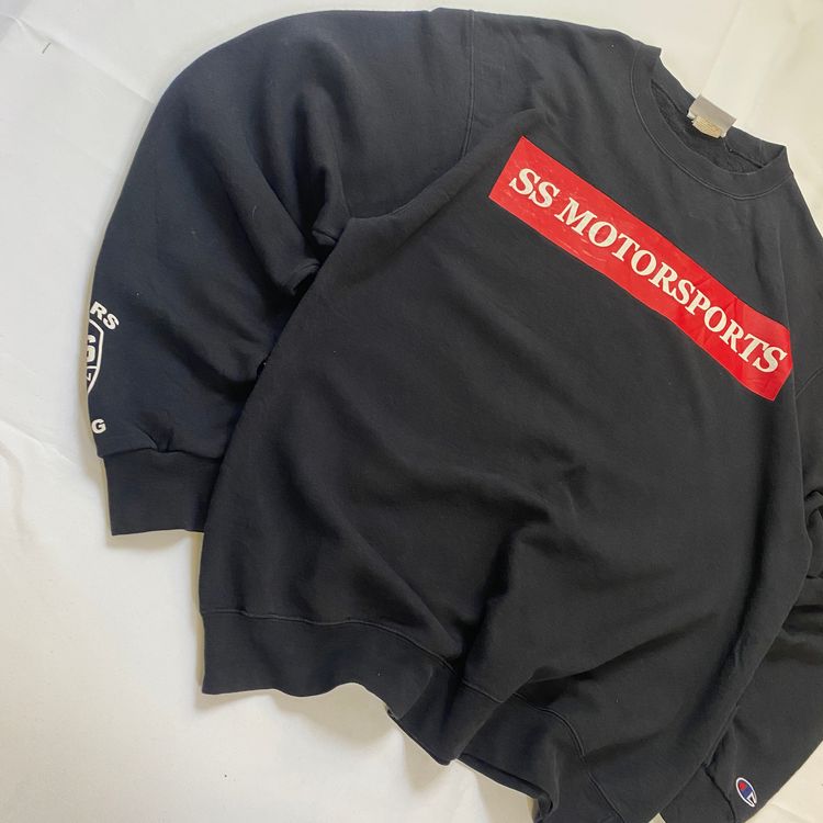 Champion SS Motorsports Graphic Crewneck Sweatshirt - Black (Large) obraz 3