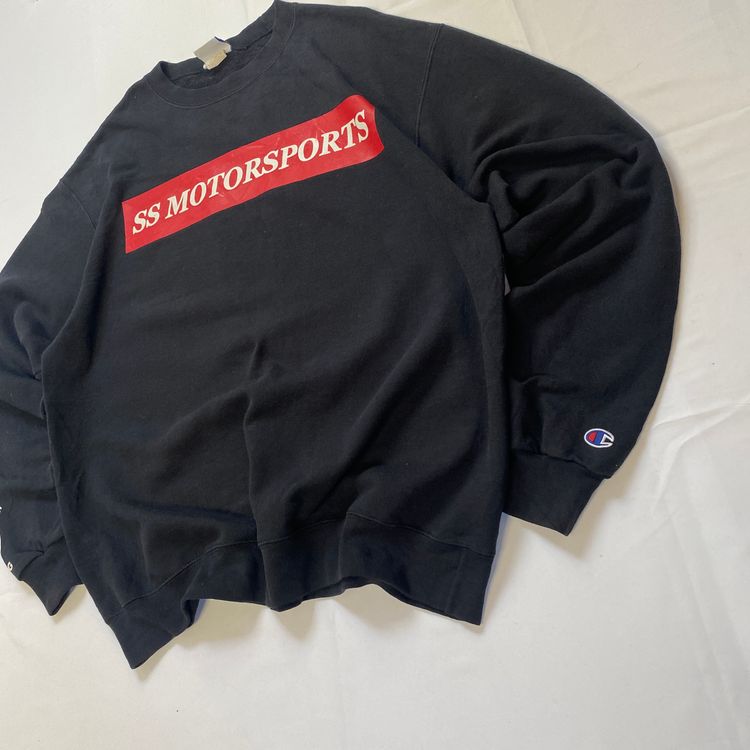 Champion SS Motorsports Graphic Crewneck Sweatshirt - Black (Large) obraz 2