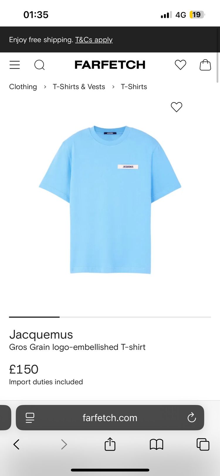 Jacquemus Gros Grain Logo-Embellished T-Shirt 4