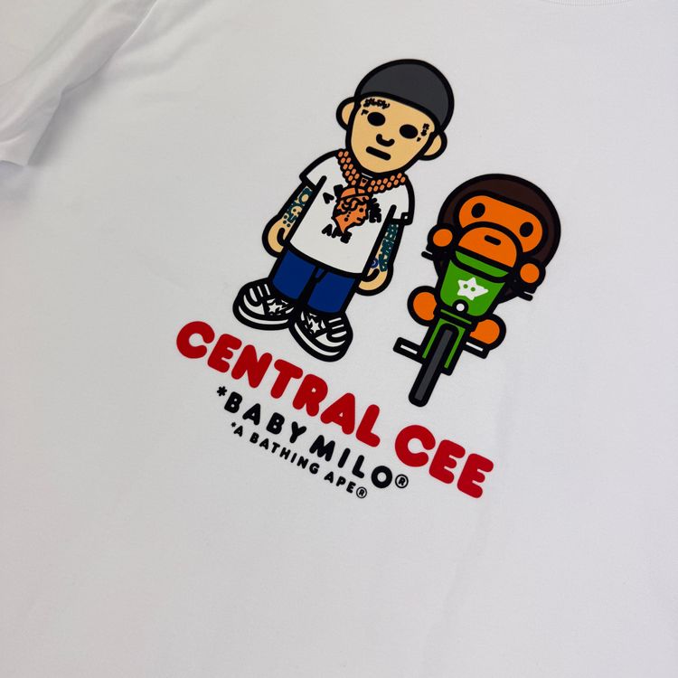 Bape x Central Cee Men’s White T-shirt  - Medium imagen 3