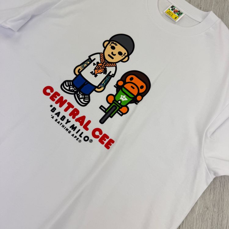 Bape x Central Cee Men’s White T-shirt  - Medium imagen 2