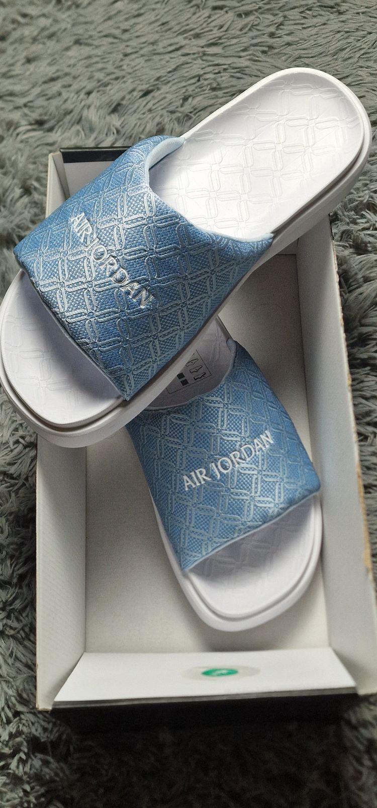 Jordan Air Jordan Blue And White Slide Sandals product image