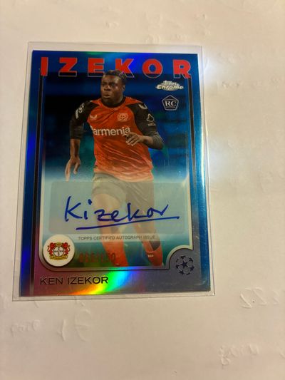 Ken Izekor Football Trading Card