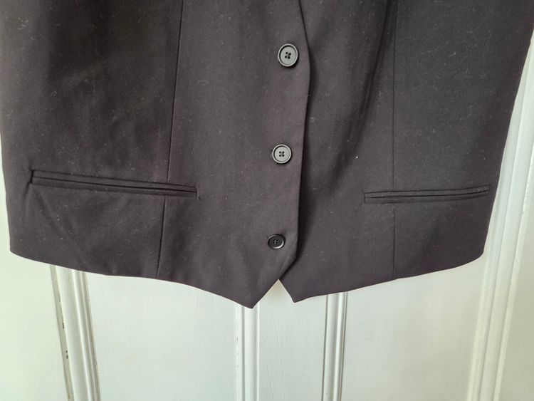 Zara Black Buttoned Vest 6
