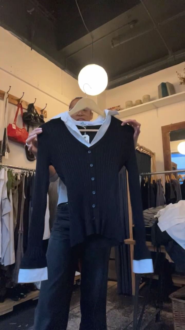 Other black knit  jumper  with built in sleeves product image