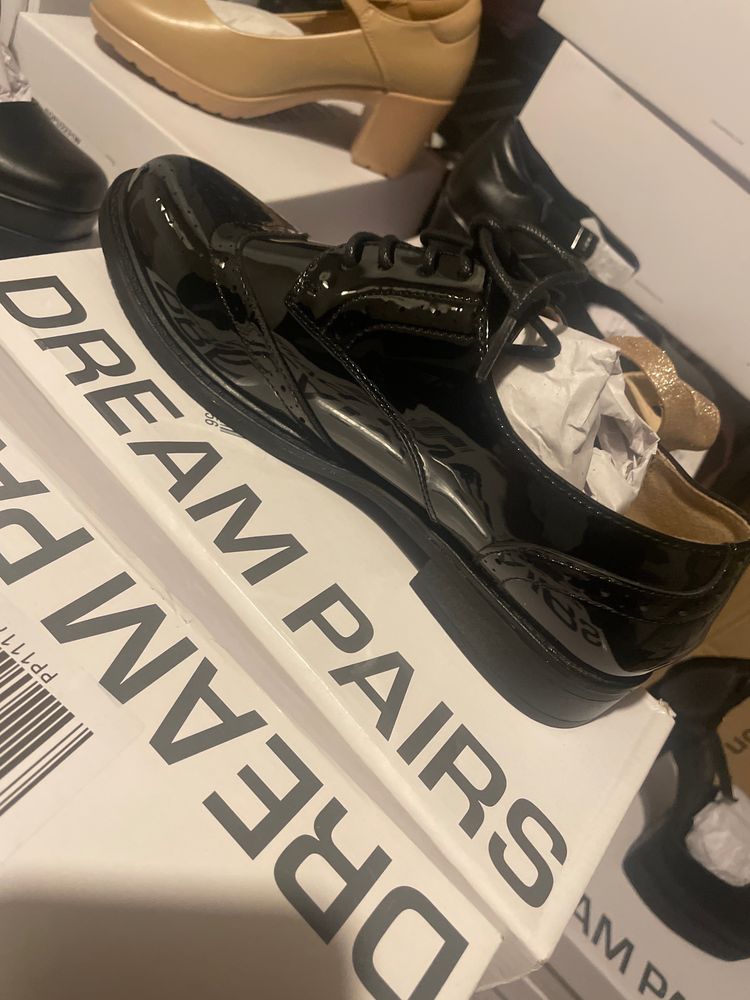 Schuh Black Patent Leather Lace-Up Shoe product image